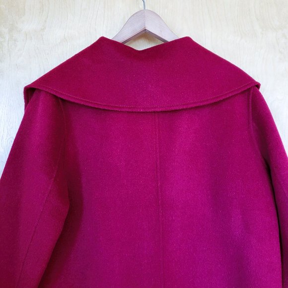 J. Jill Wool Blend Long Coat Red Size Large - Picture 8 of 13